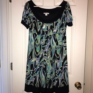 Dress Barn short sleeved baby doll dress